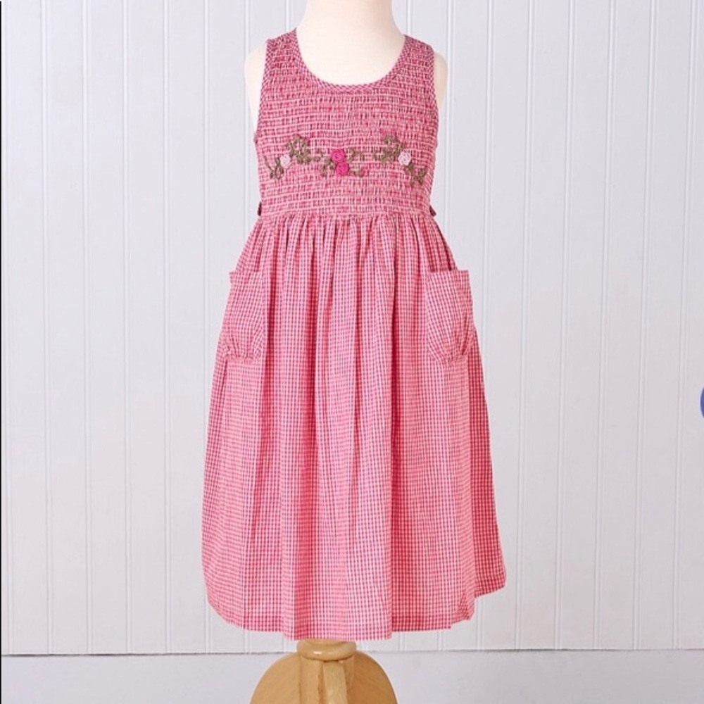 April Cornell Berry Check Dress. Girls size 7/8